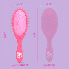 Wet Brush gently detangling a child’s curly hair with pain-free performance