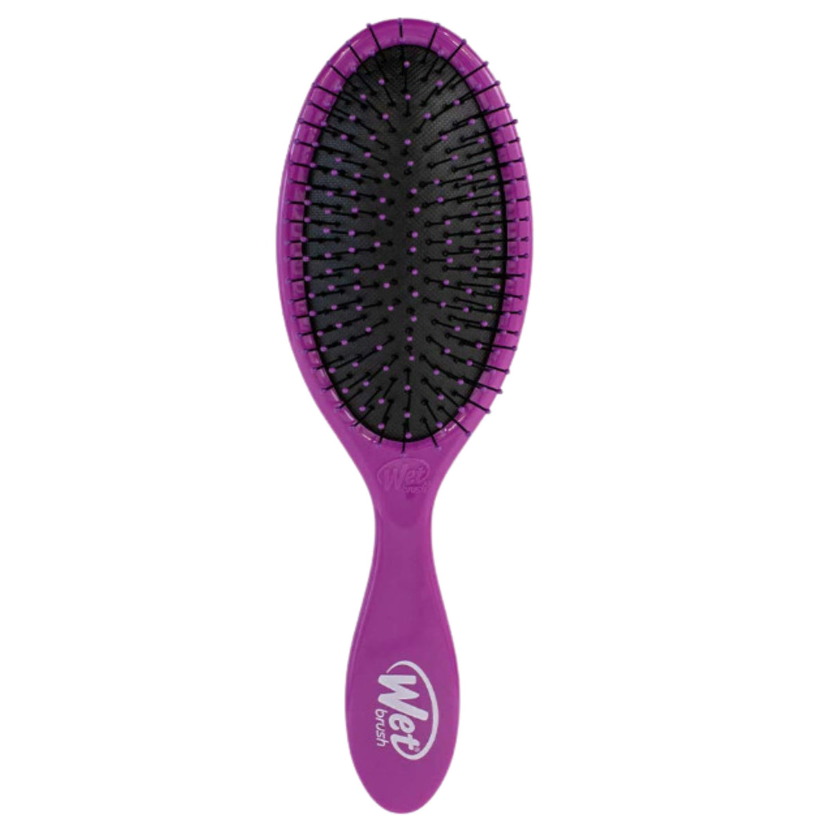 Wet Brush front view purple shows compact design and easy grip benefit