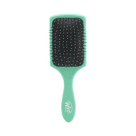 Wet Brush paddle detangler aqua front view showing large paddle benefit