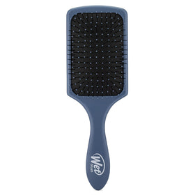 Wet Brush paddle detangler front view showing elemental blue finish and gentle reach benefit