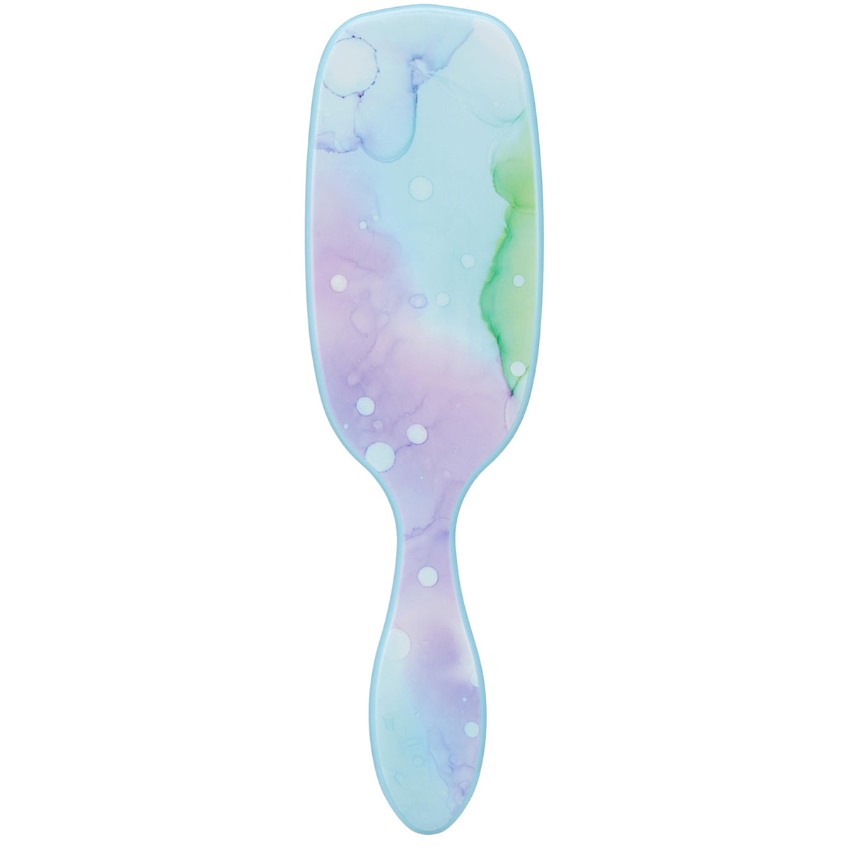 Wet Brush paddle front view showing brand and glossy finish benefit