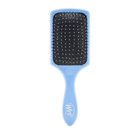 Wet Brush paddle front view in Sky showing wide surface and smooth finish for gentle detangling