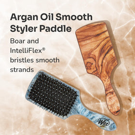 Wet Brush styled on bathroom shelf in lifestyle scene signaling daily care ritual