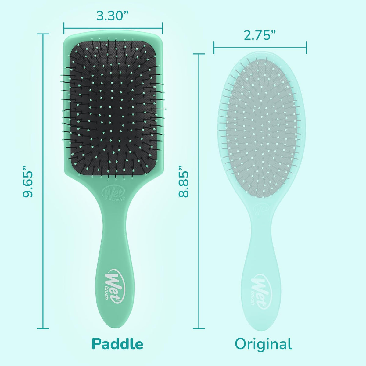 Wet Brush used in shower showing easy wet detangling