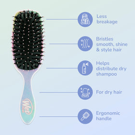 Wet Brush side profile of paddle shape for wide coverage and efficiency
