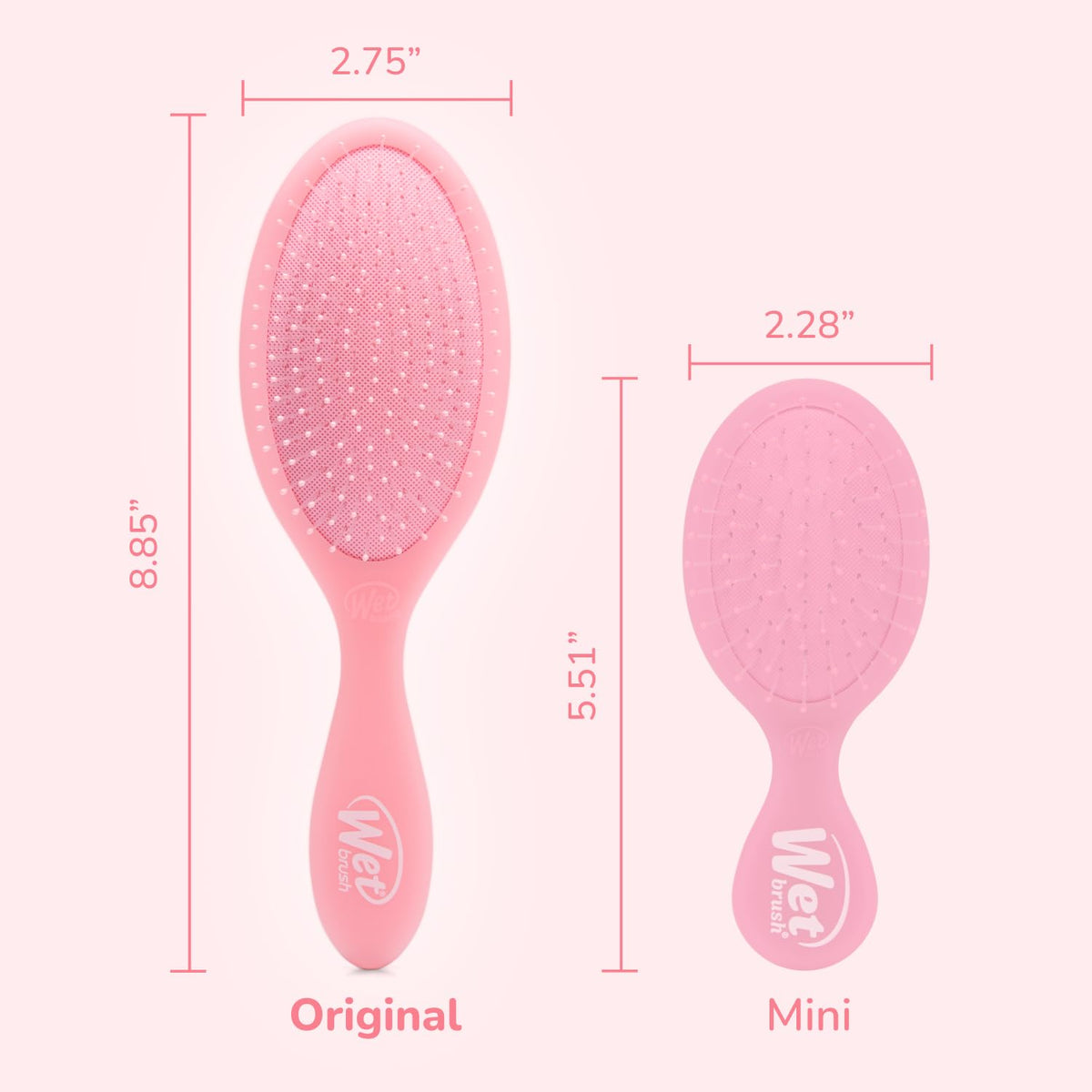 Wet Brush held in hand demonstrating comfortable grip for quick styling
