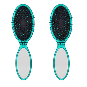 Wet Brush front view showing Blue Teal design and travel-ready shape benefit
