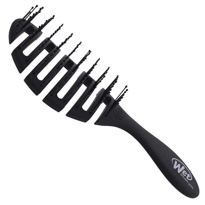 Wet Brush front view showing black Flex Dry paddle and ergonomic handle for comfortable drying