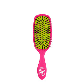 Wet Brush front view showing pink shine enhancer and ergonomic grip