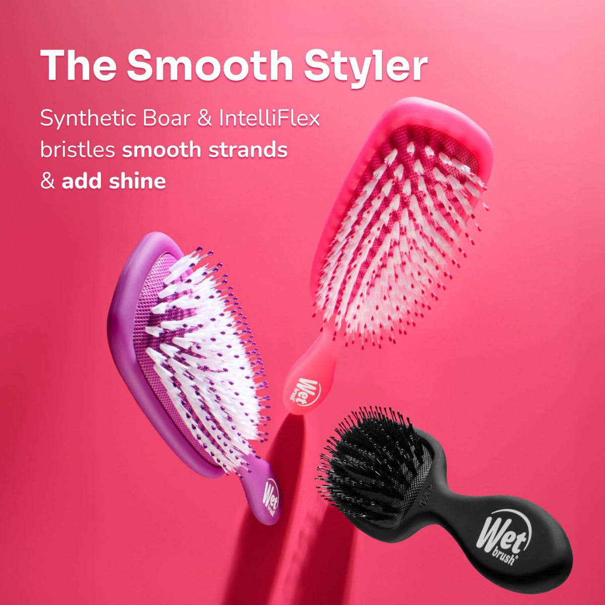 Wet Brush on bathroom vanity styled for everyday grooming routine