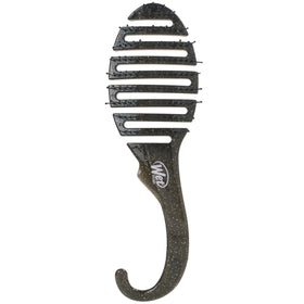 Wet Brush shower detangler front view showing black glitter finish and durable shape
