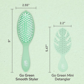 Wet Brush held in hand showing compact size and ergonomic grip