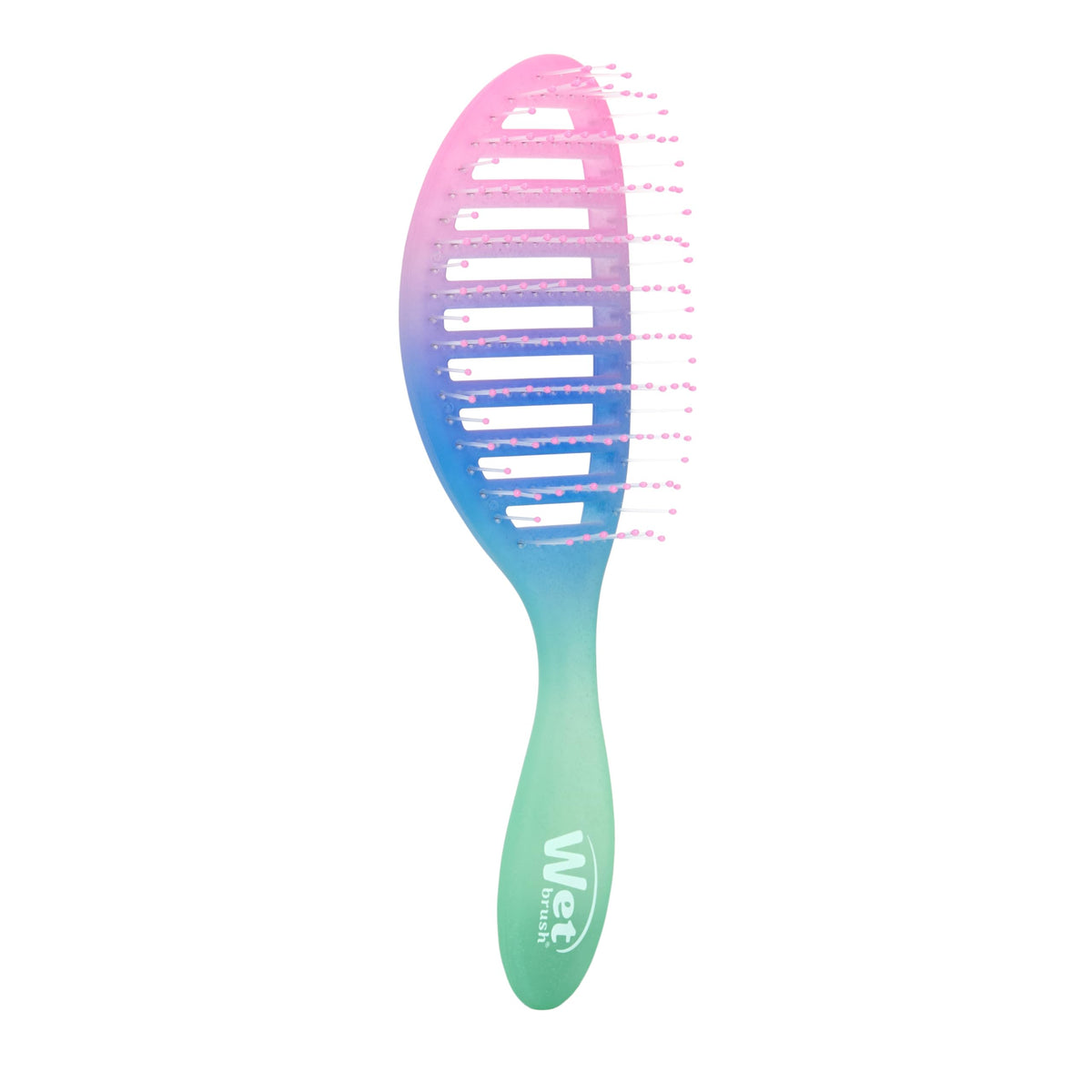 Wet Brush held in hand showing size and ergonomic handling benefit