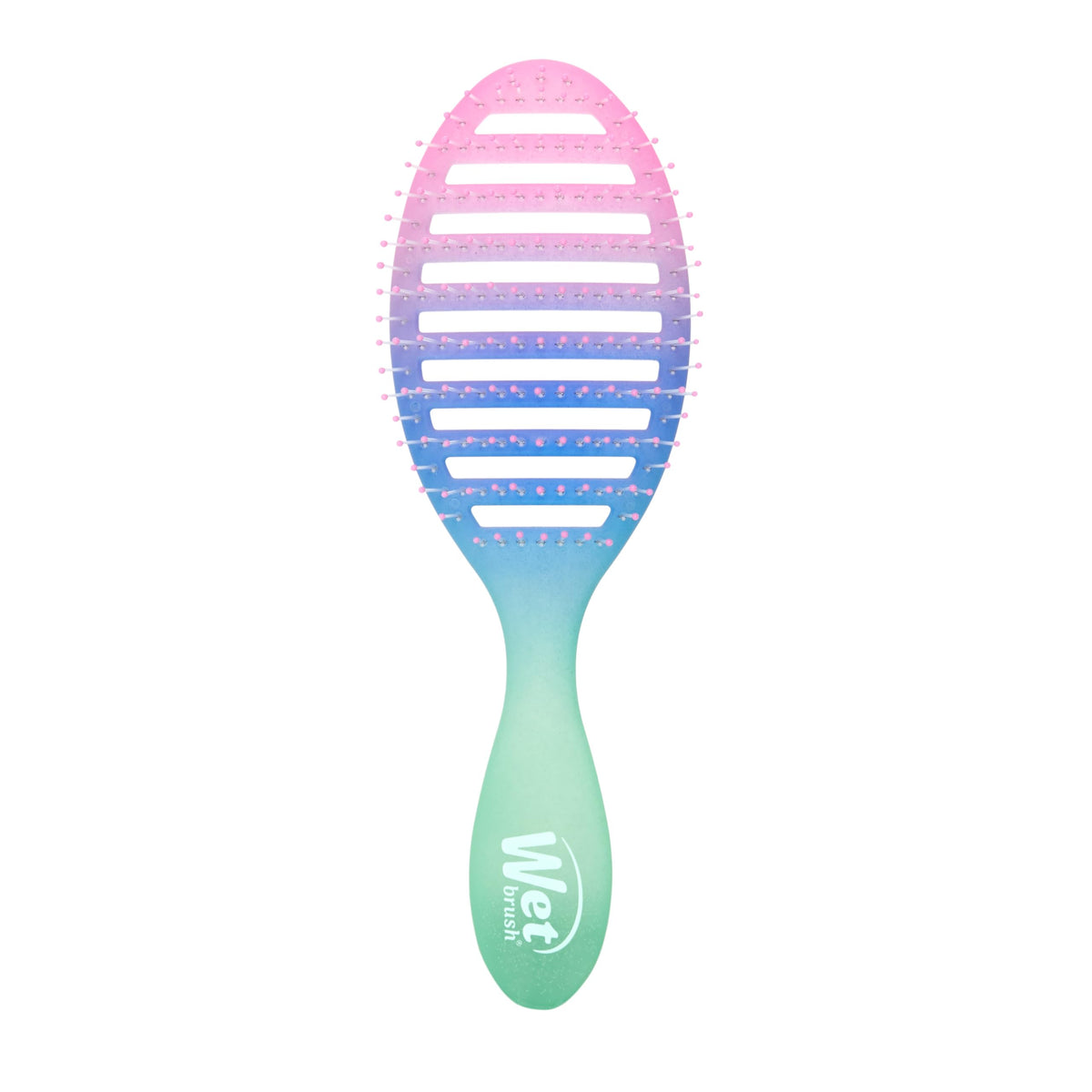Wet Brush close-up of vent and bristles showing heat-safe detangling benefit