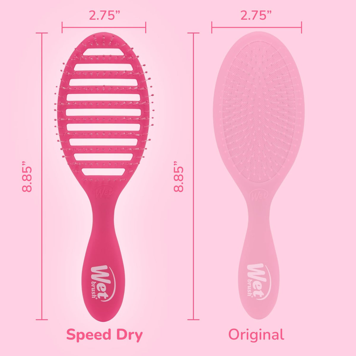 Wet Brush ergonomic handle grip emphasizing comfort and better control