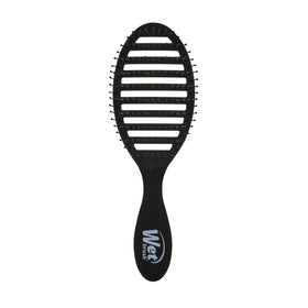 Wet Brush Speed Dry front view showing sleek Black Frost finish and benefits