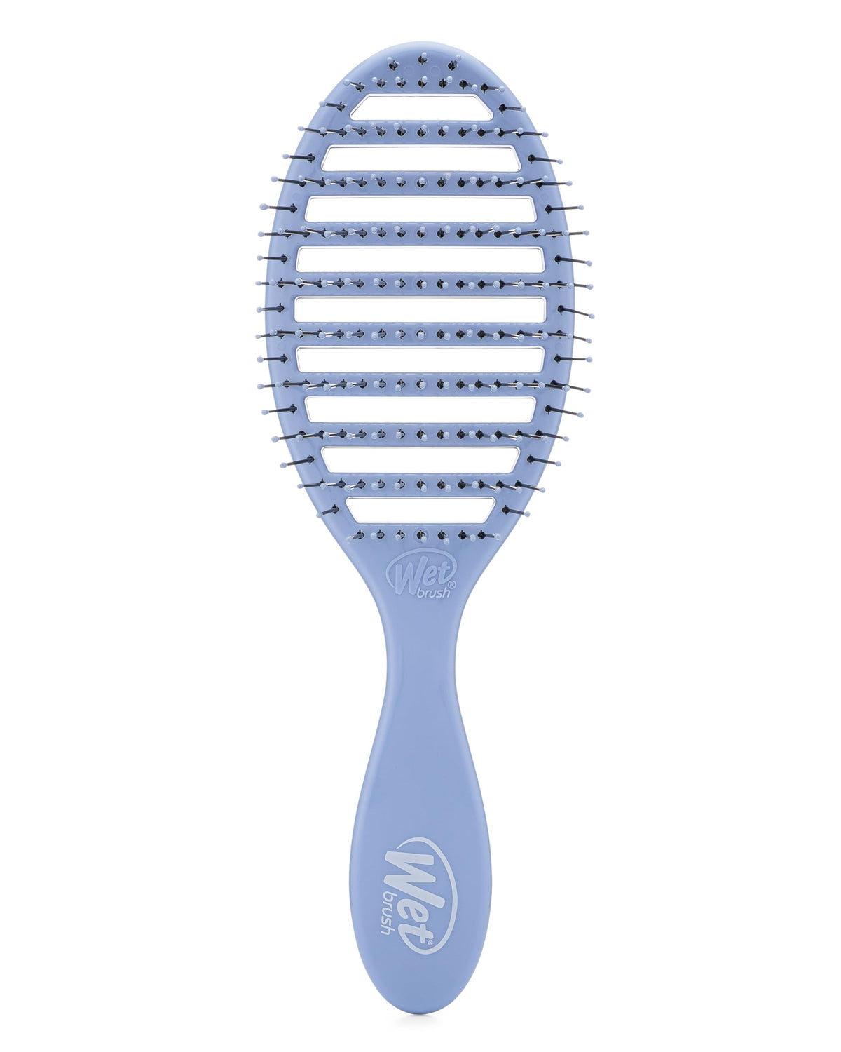 Wet Brush Speed Dry front view showing sky blue finish and vented benefits