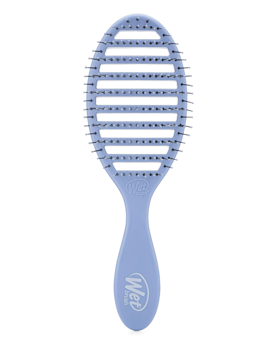 Wet Brush Speed Dry front view showing sky blue finish and vented benefits
