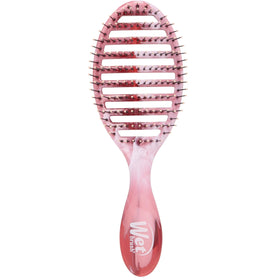 Wet Brush front view of pink Speed Dry brush showing vented design and ergonomic shape