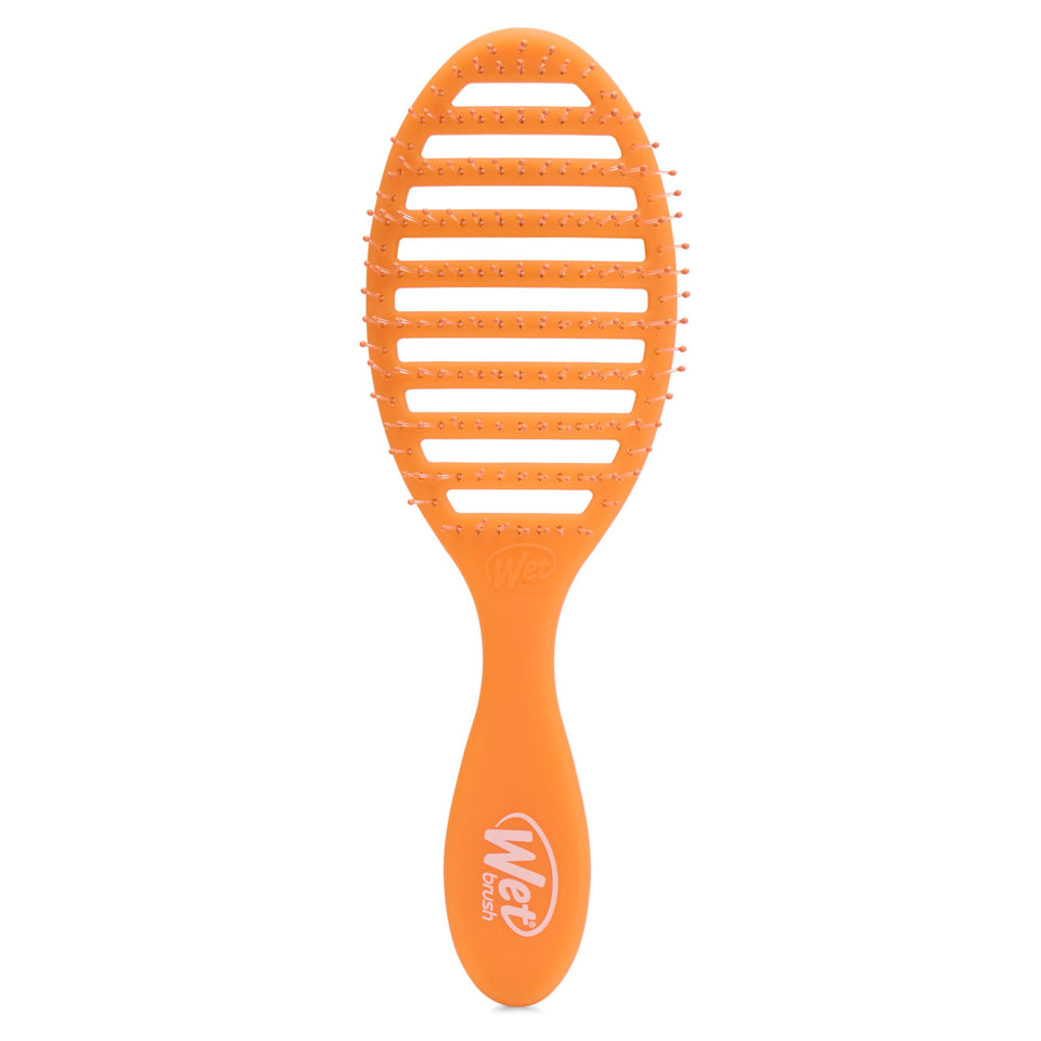 Wet Brush front view showing orange crush brush for faster drying