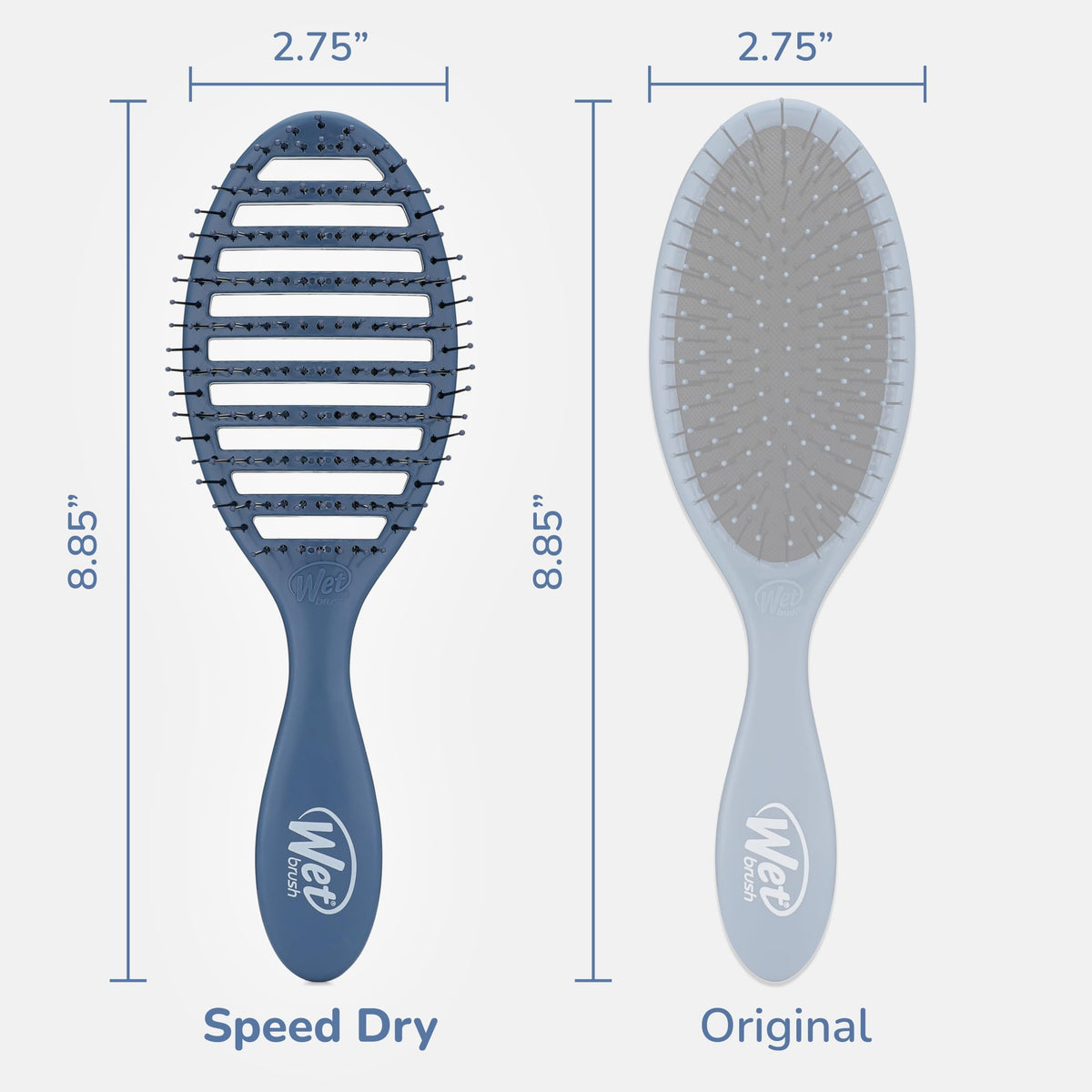Wet Brush Speed Dry ergonomic handle offers comfortable control during styling