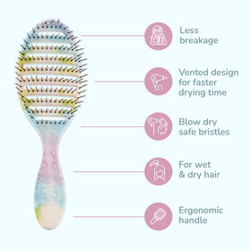 Wet Brush Speed Dry close-up of ultra-soft HeatFlex bristles that gently detangle