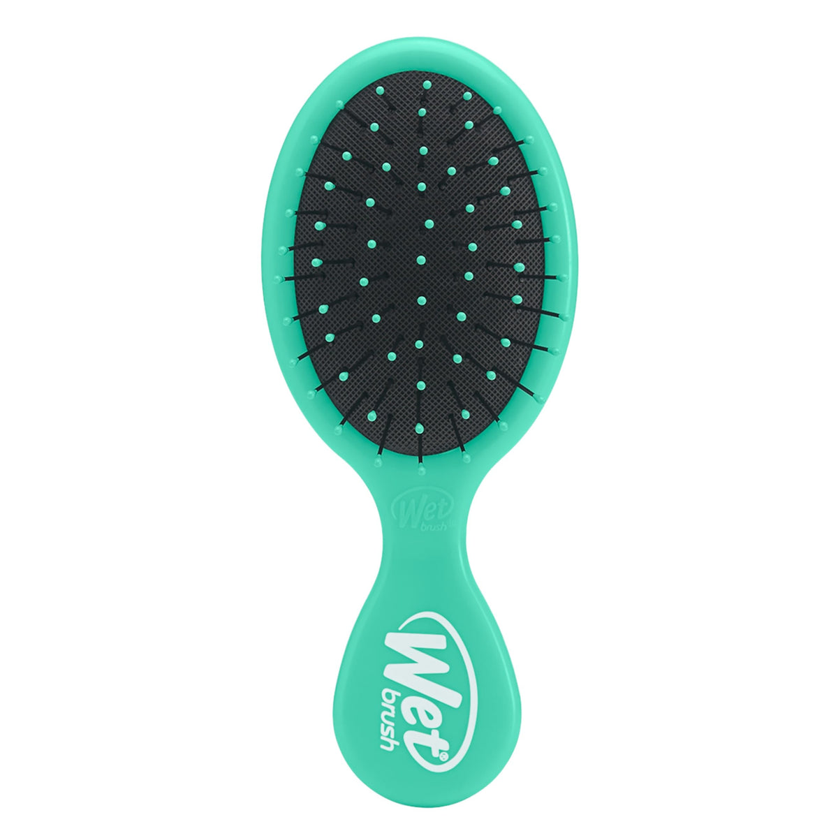 Wet Brush Squirt front view in aqua showing compact design and quick access