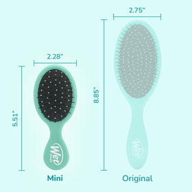Wet Brush Squirt side profile displaying slim shape for purse-friendly storage