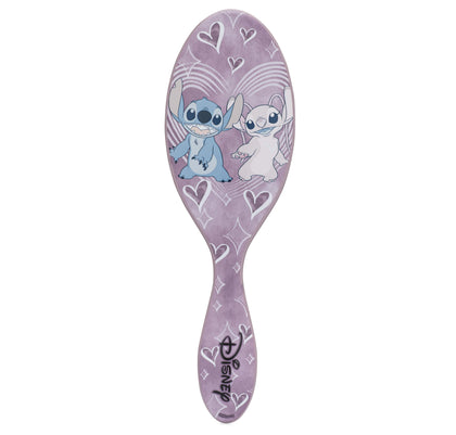 Wet Brush front view with Stitch & Angel design shows playful artwork and ergonomic shape