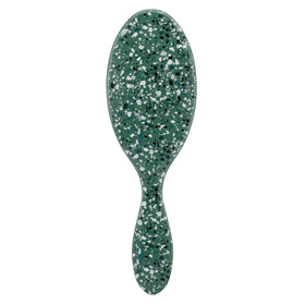 Wet Brush front view in supercharged emerald showing sleek paddle and logo, improves brushing comfort
