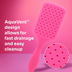 Wet Brush handle texture close-up showing ergonomic grip for secure, comfortable use