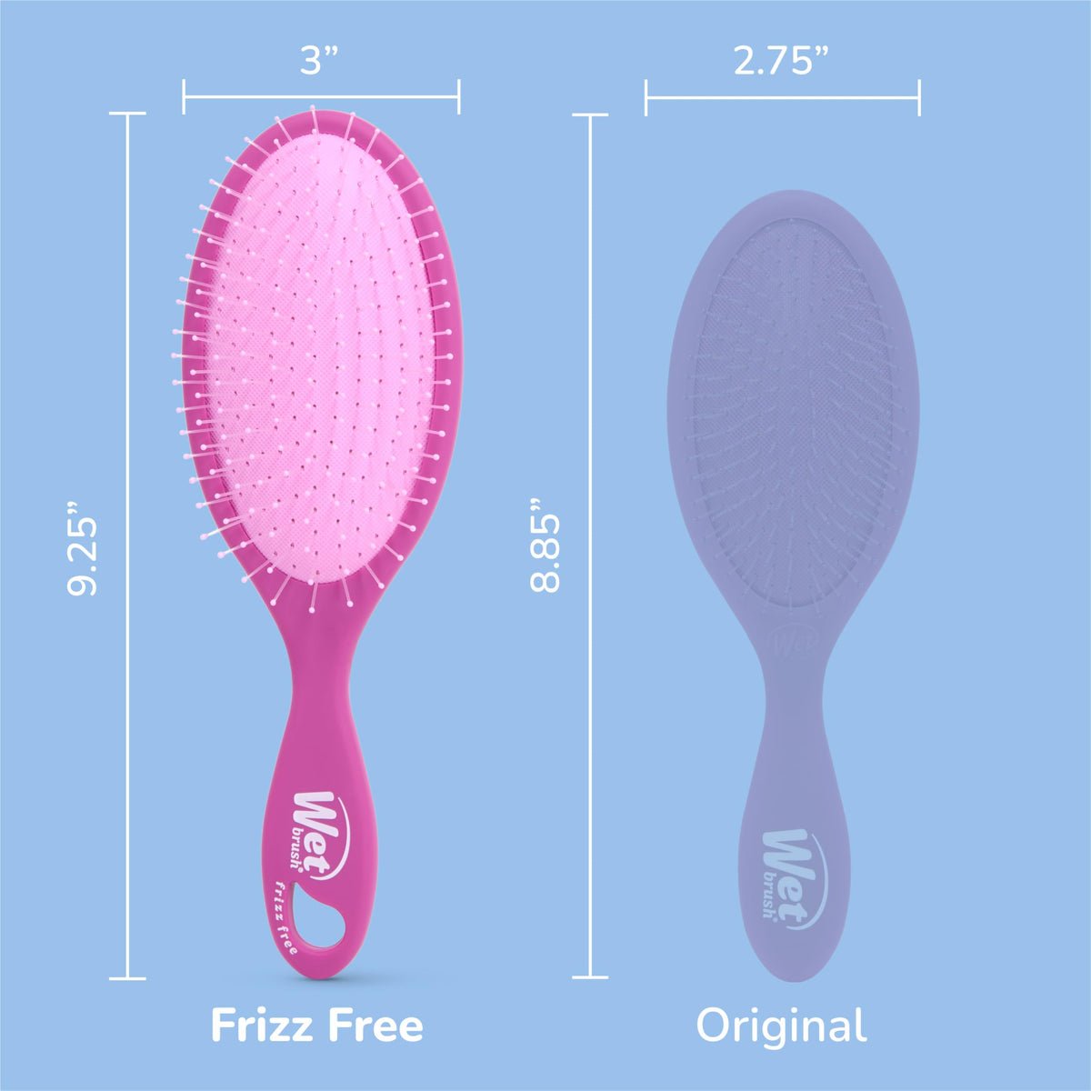 Wet Brush placed in a purse and gym bag for on-the-go smoothing benefit