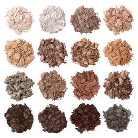 wet n wild Always Naked open palette overhead with 16 neutral shades for versatility
