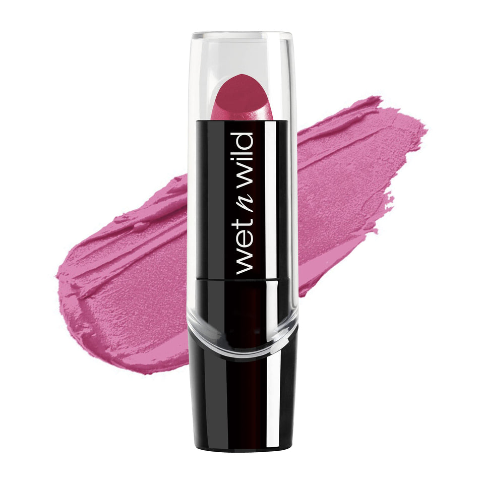 wet n wild front packaging showing lipstick and shade label, easy recognition