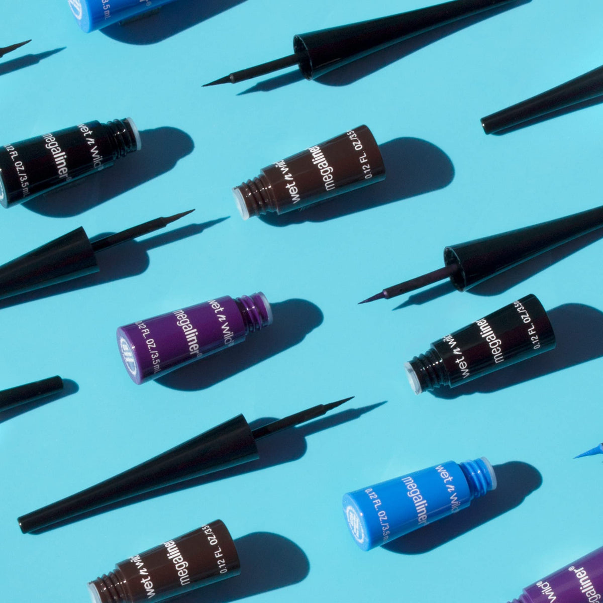 wet n wild brush bending slightly to show flexible, controlled application
