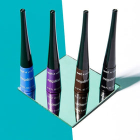 wet n wild model applying Electric Purple liner for an eye-enhancing look