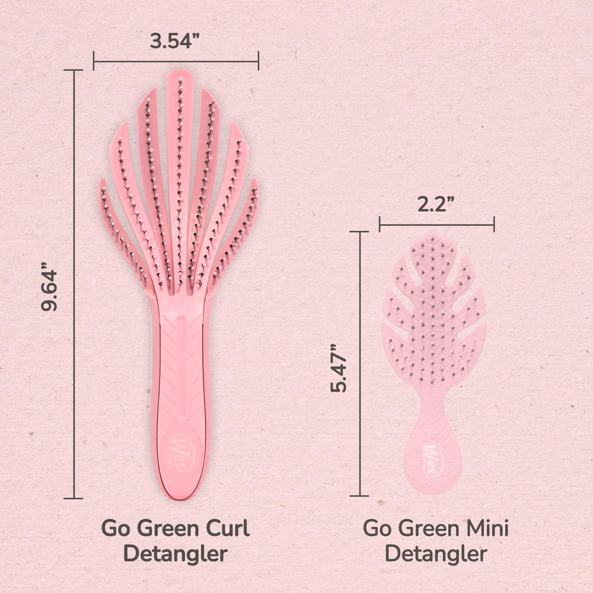Wet Brush smoothing dry waves and curls while preserving texture and curl shape