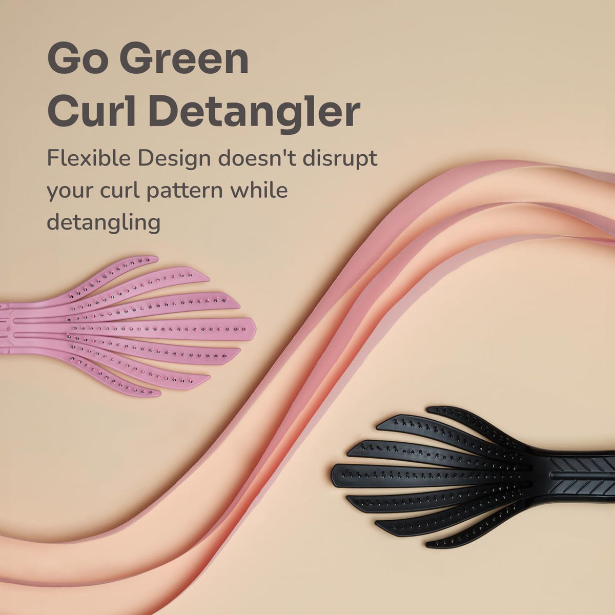 Wet Brush in bathroom setting demonstrating sustainable stylish tool for routines