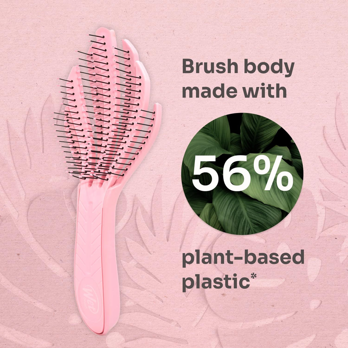 Wet Brush detangling wet curly hair with minimal pulling for pain-free styling