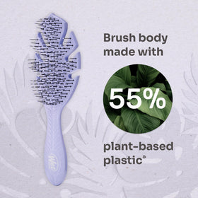 Wet Brush being used on wet hair to gently remove knots with less pulling