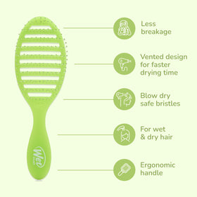 Wet Brush HeatFlex bristles closeup reducing tugging and breakage