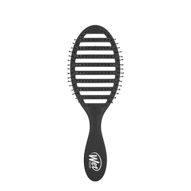 Wet Brush front view showing vented design and sleek black finish for faster drying