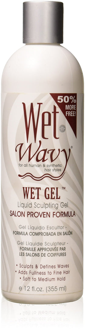 wet n wild front packaging showing 12 oz gel and product name for clear identification and shelf appeal