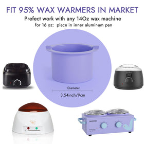 wewax bending liner to pop out solid wax for easy, no-scrub cleanup