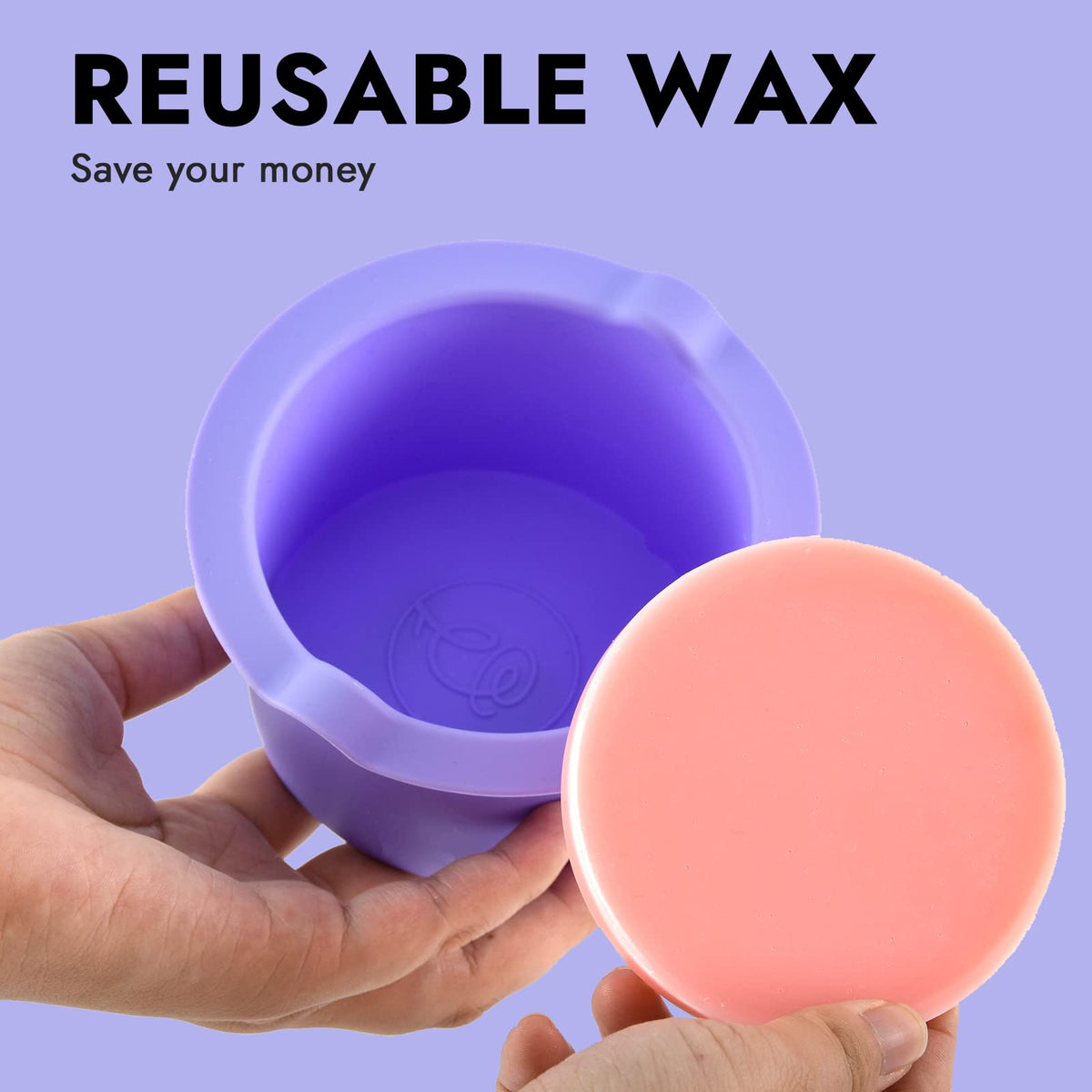 wewax three colored liners on warmers showing convenient rotation workflow