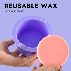 wewax three colored liners on warmers showing convenient rotation workflow