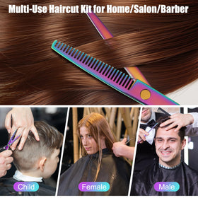 WFOEJEJ stylist cutting hair in use demonstrating precise, controlled trims