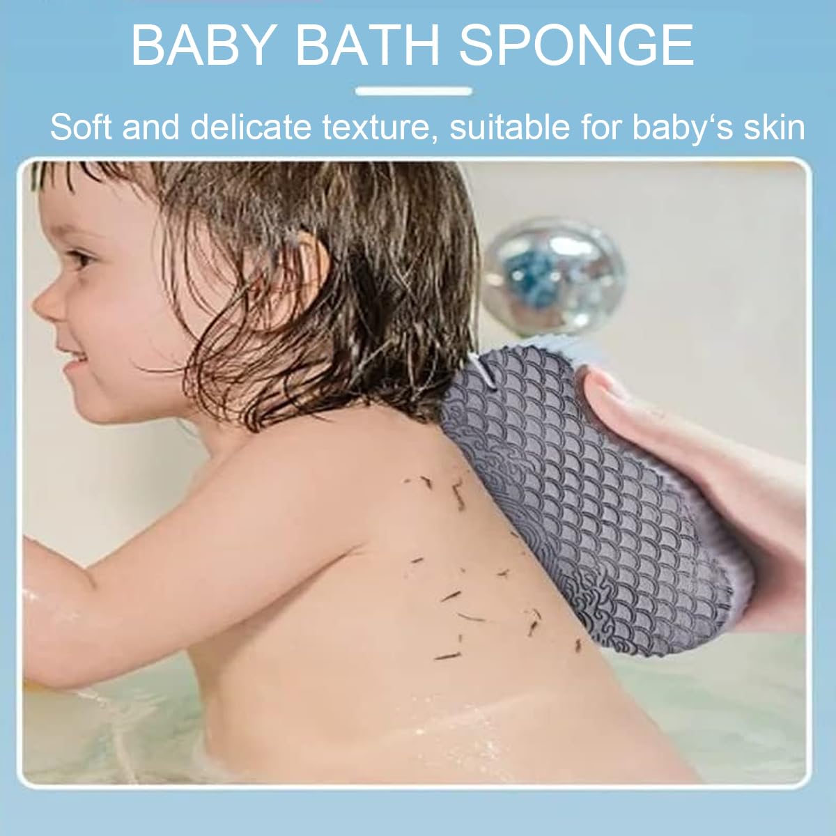 WFWJ sponge in use on forearm showing effective dead skin removal benefit