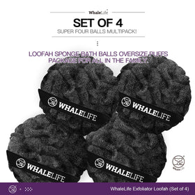 WhaleLife loofah being used in shower to cleanse and refresh skin