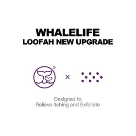 WhaleLife loofah arranged in modern bathroom to suggest daily use